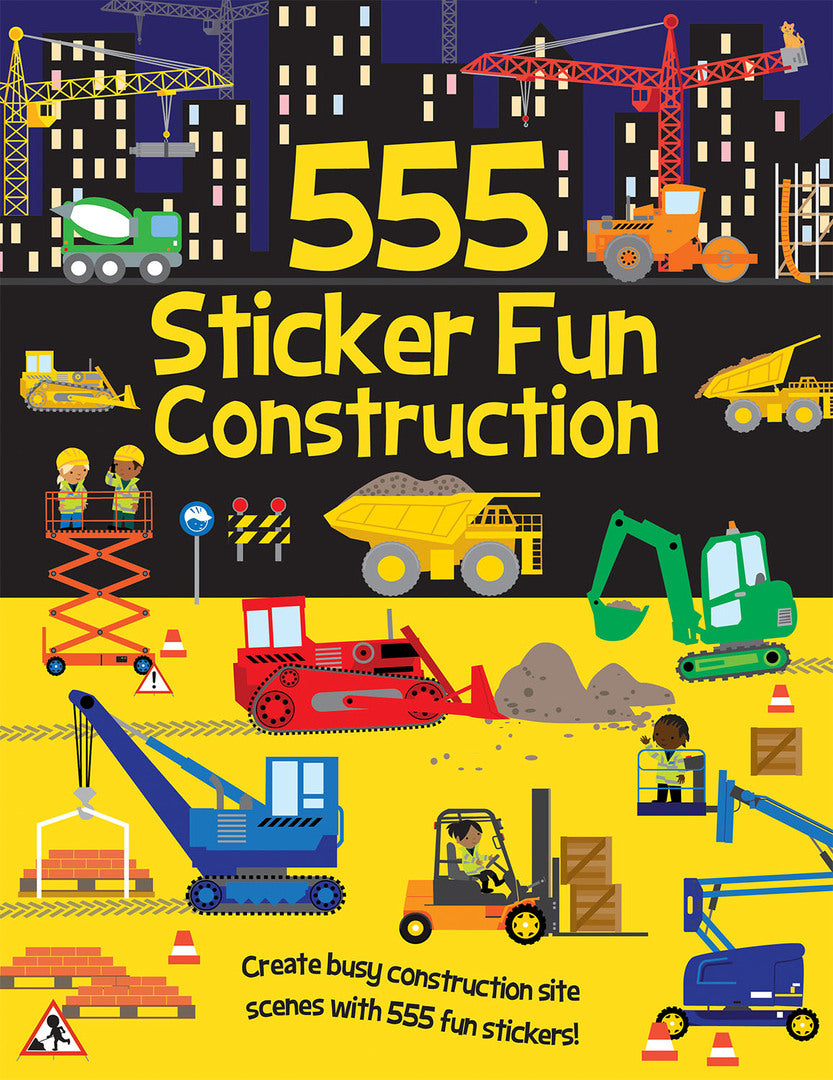Cover image for 555 Sticker Fun - Construction ISBN 9781835555743